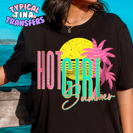 Hot Summer neon design | DTF Screen Print | POD - choose design