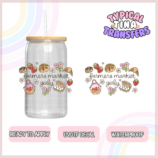 Farmer's market girly | 4" - 6" decals | POD