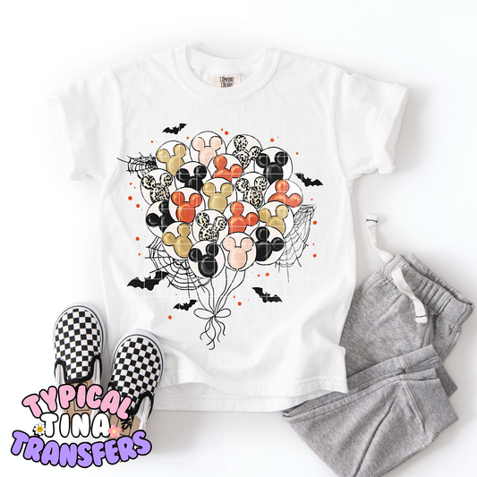 Halloween Mouse balloons | DTF Transfer | POD