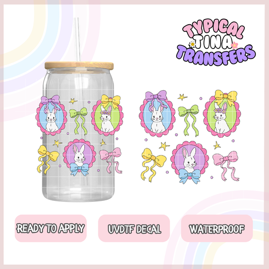 Easter bunnies in frames | UV decals | POD