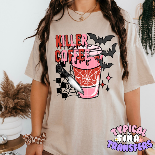 Killer Coffee | DTF Screen Print | POD