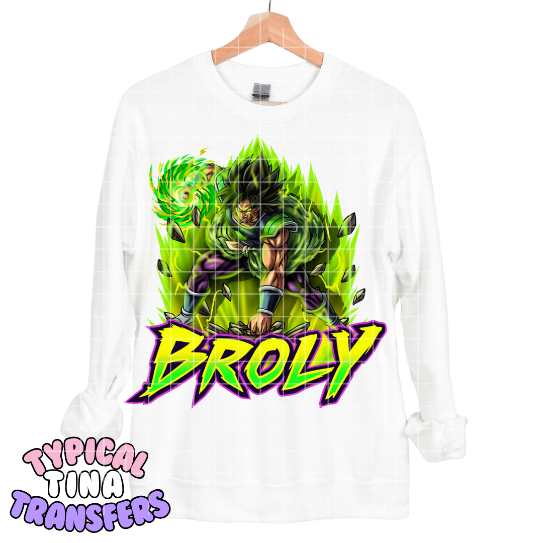 Anime Fighter _- Brol-y | DTF Transfers | POD