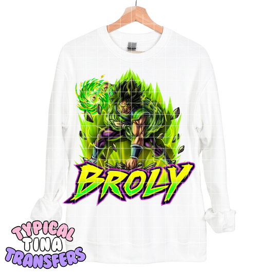 Anime Fighter _- Brol-y | DTF Transfers | POD