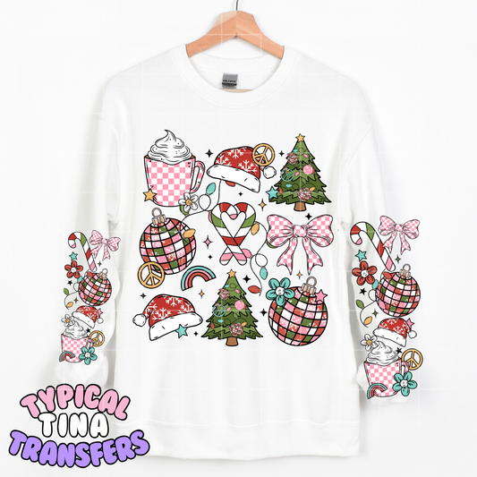 Christmas Disco accents | DTF Transfer | POD