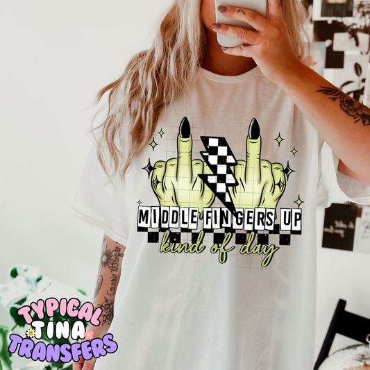 Middle Fingers Up | DTF Transfer | POD