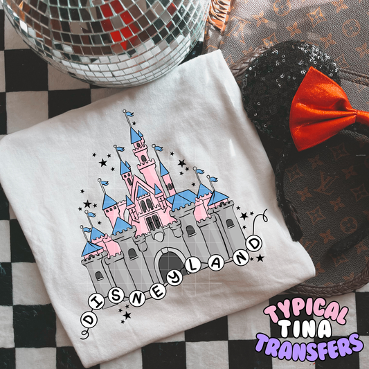 Dis_land castle w/ Bracelet | DTF Transfer | POD