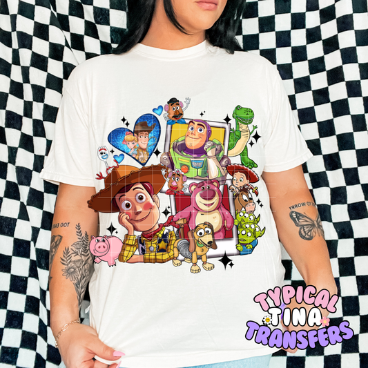 Polaroid Toy Friends | DTF Screen Print | POD