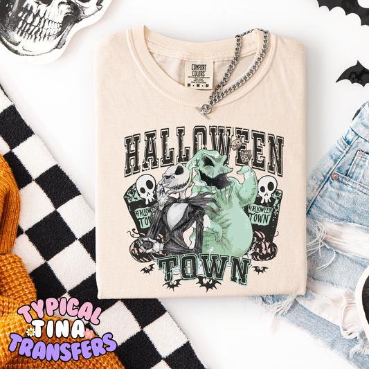 Halloween Town Oog & Jac Green | DTF Transfer | POD