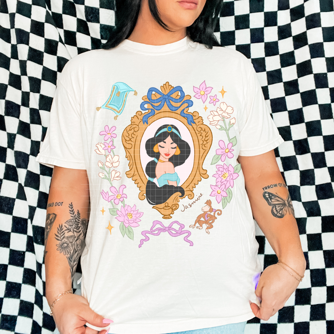 Jas - Dainty Frames | DTF Screen Print | POD - choose design