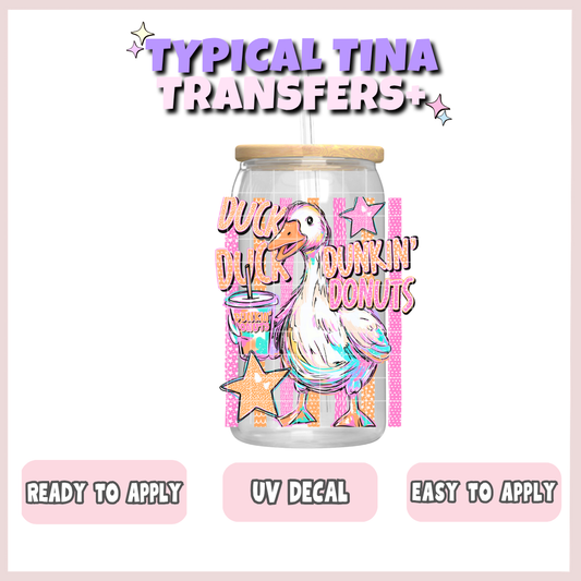 Goose: Duck Duck Dun Donuts | UV decals | POD