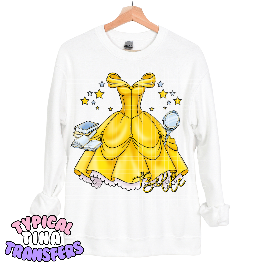 Princess Short Dresses | DTF Transfers | POD