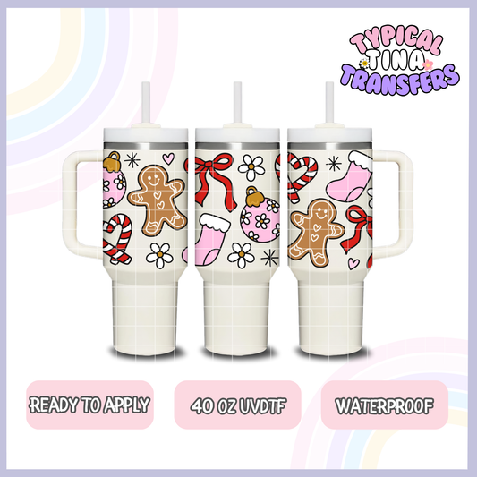 Christmas Girly | 40oz UVDTF Wrap | POD