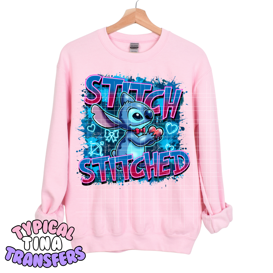 Stitched - vibrant blue | DTF Transfers | POD