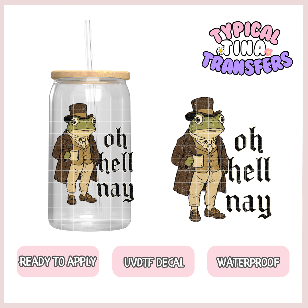 Frog: oh hell nay | UV decals | POD