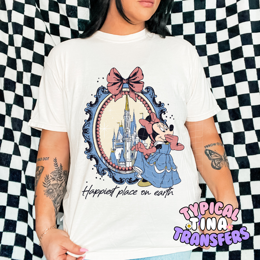 Princess Mouse Frame| DTF Screen Print | POD