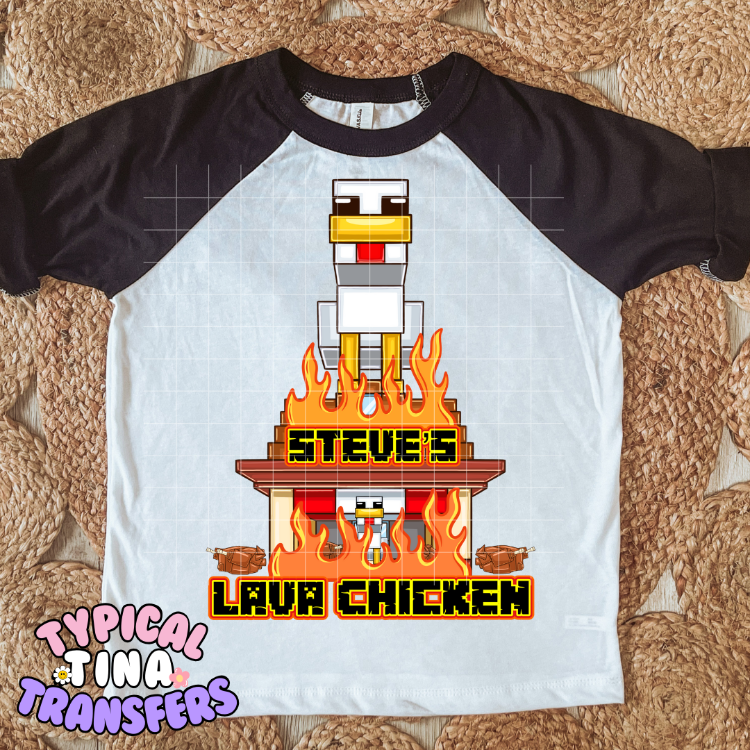 Miner Game - Chicken | DTF Transfer | POD - choose design