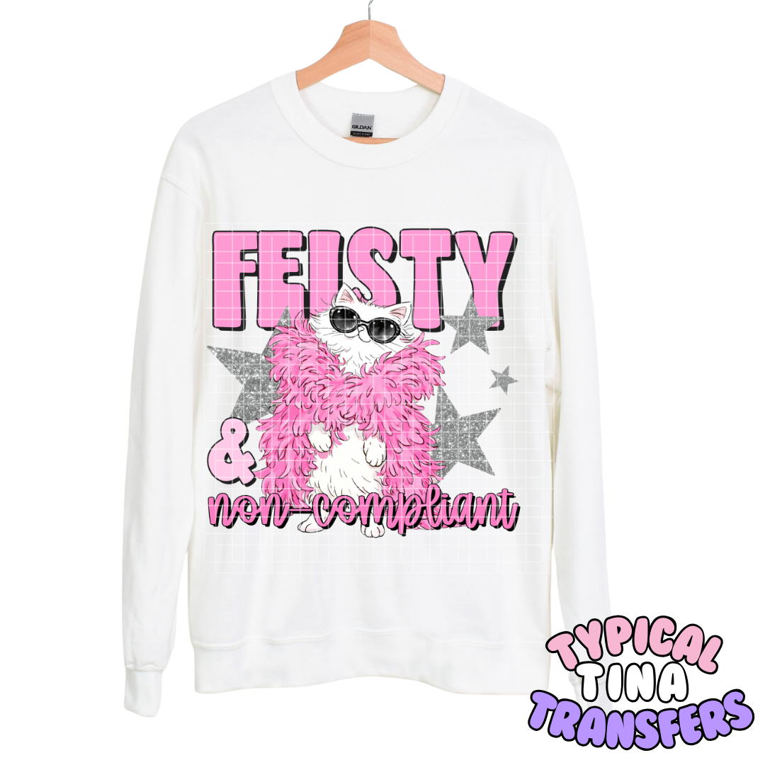 fiesty and non-compliant  | DTF Transfers | POD