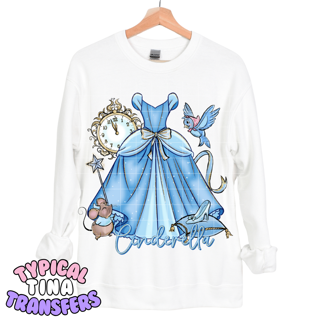Princess Long Dresses | DTF Transfers | POD