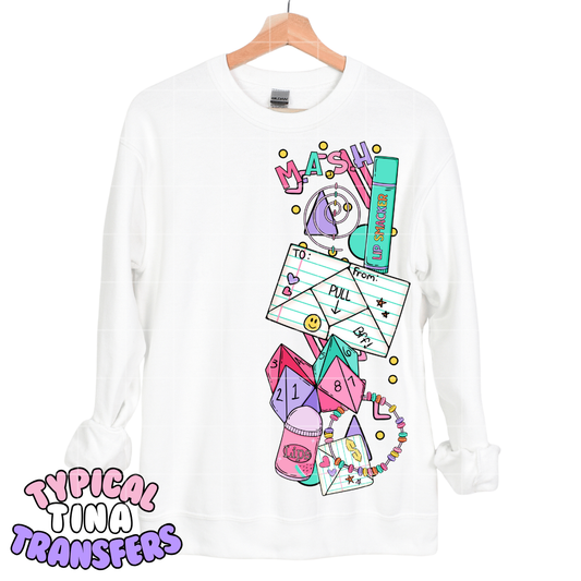 Throwback Mash/pass notes | DTF Transfers | POD