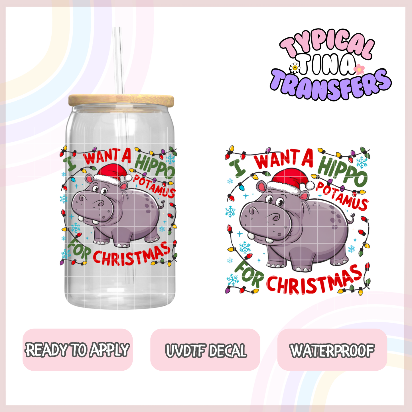 UVDTF Decal | 3"-4" decals | POD