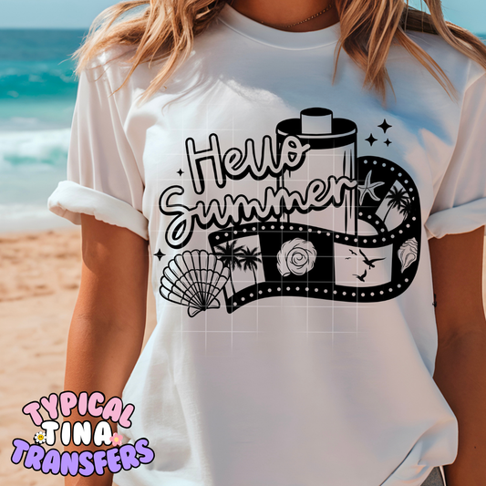 Hello Summer Film | DTF Transfer | POD