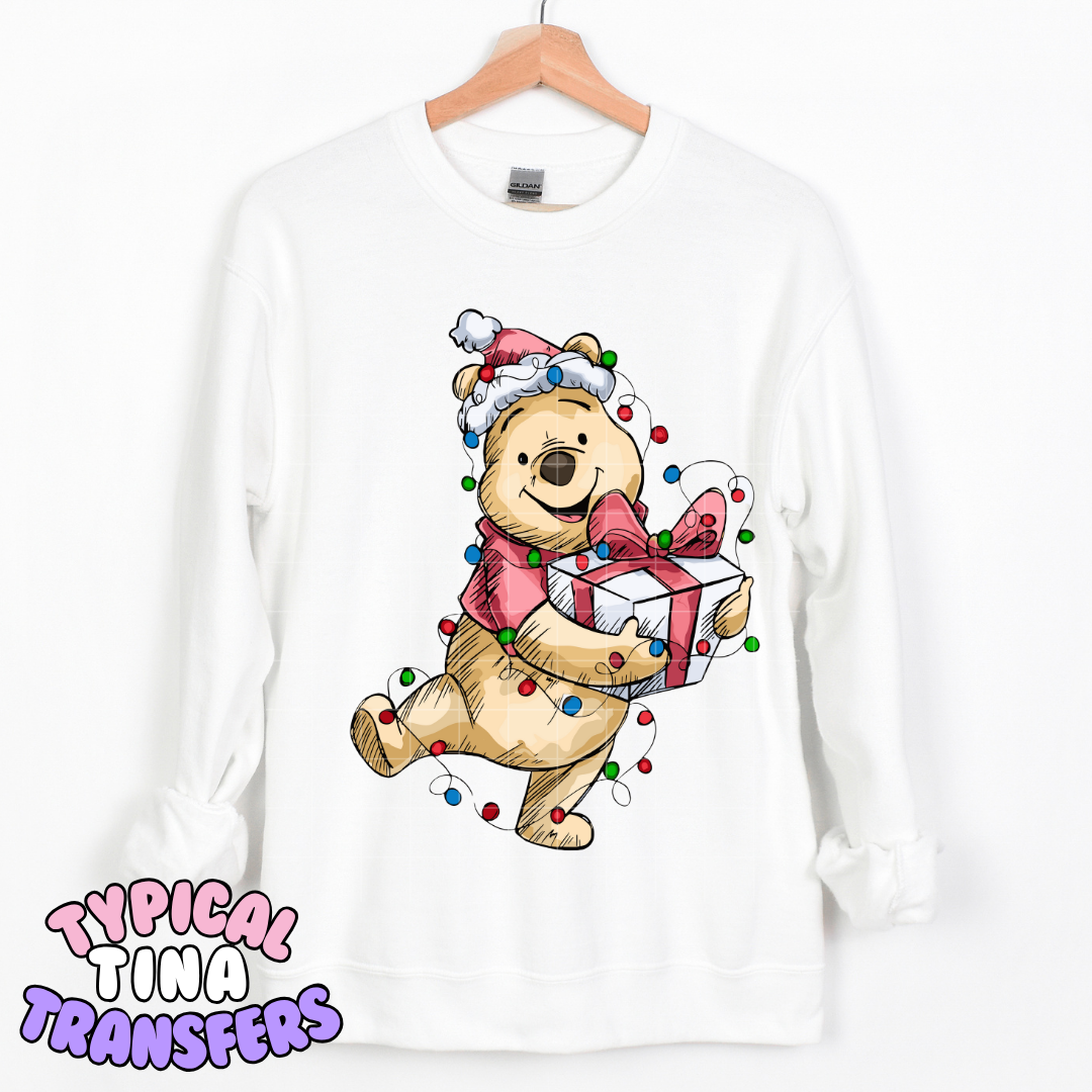 Festive Holiday p Bear |  DTF Transfer | POD