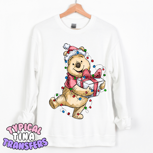 Festive Holiday p Bear |  DTF Transfer | POD