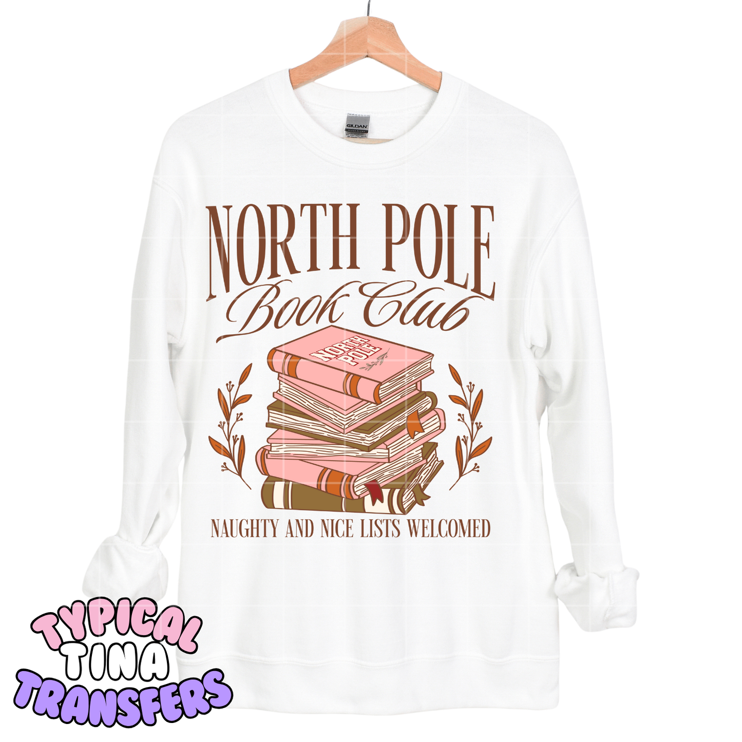 North Pole Book Club | DTF Screen Print | POD