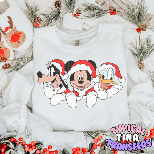 Red Christmas M, G & D | DTF Transfer | POD