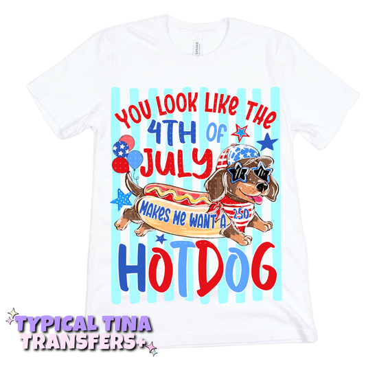 You look like the 4th of July Weiner dog | DTF Transfers | POD