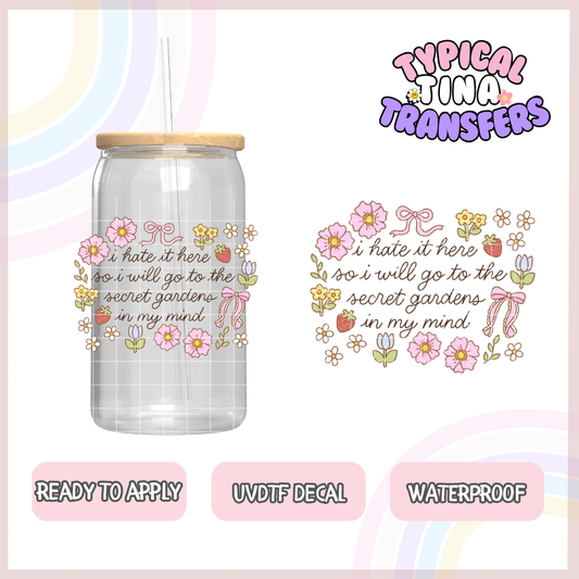 Secret Gardens in my mind | 4" - 6" decals | POD