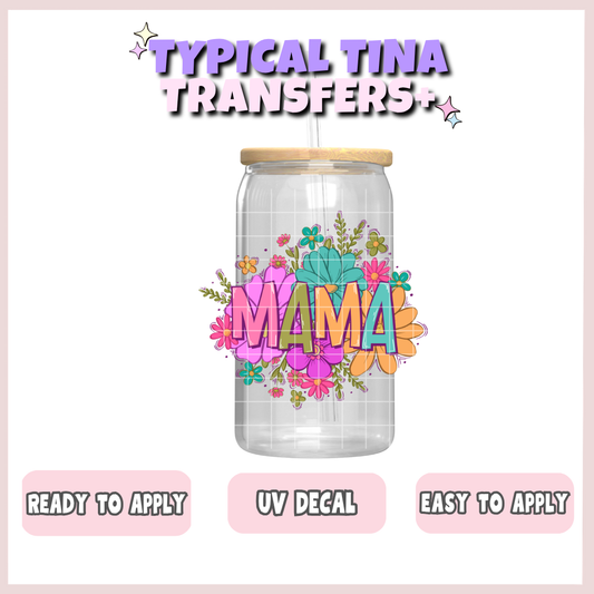 Bright floral mama | UV decals | POD