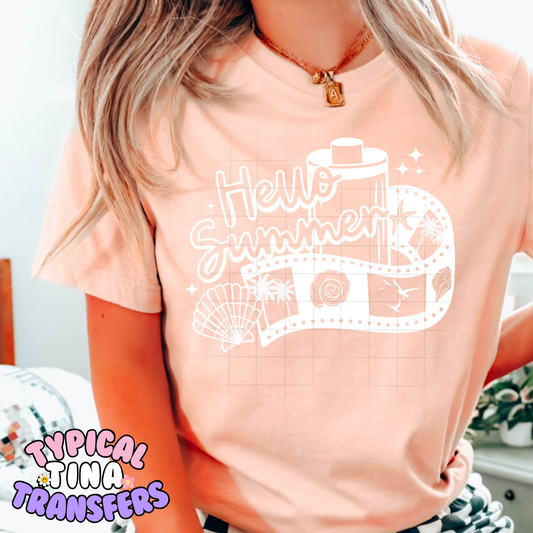 Hello Summer Film | DTF Transfer | POD