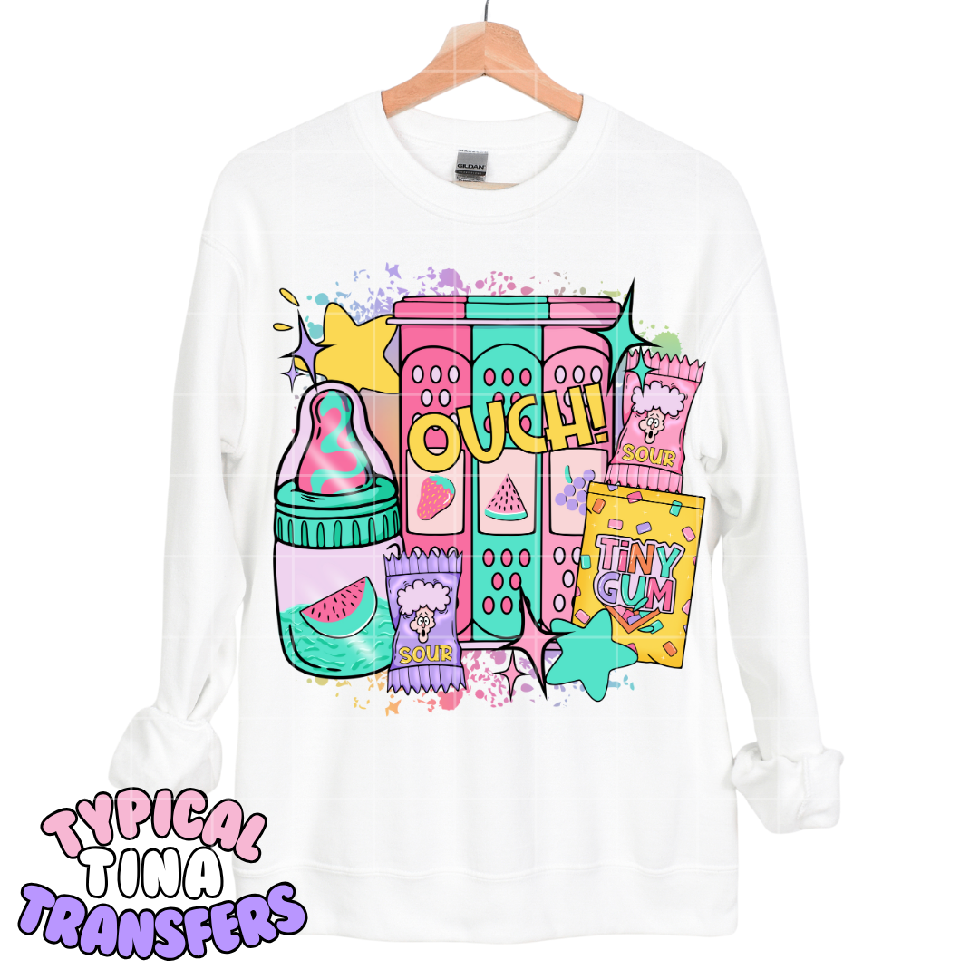 Throwback 90's candy | DTF Transfers | POD