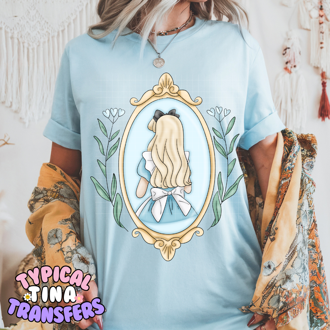 Princess Mirror Alice | DTF Screen Print | POD