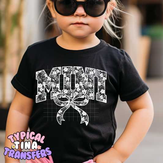 Mini Lace White | DTF Screen Print | POD