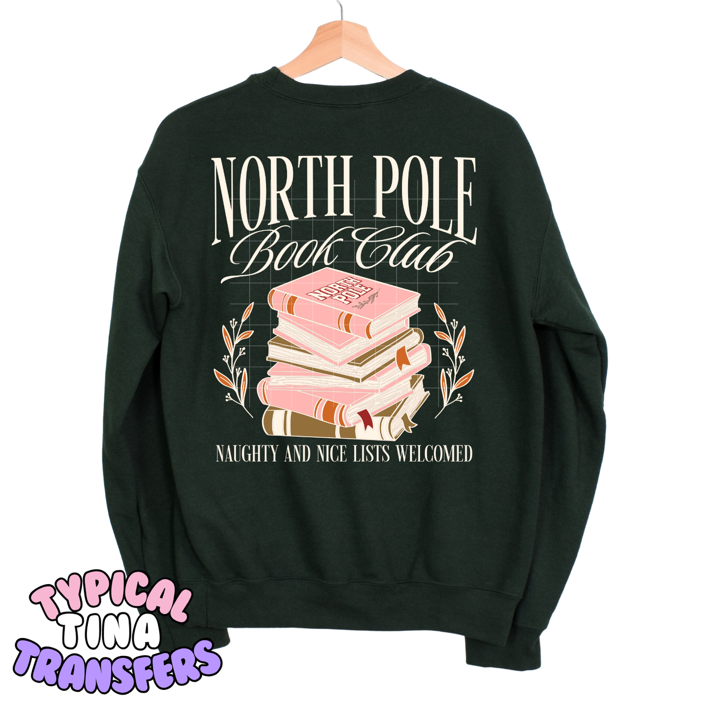 North Pole Book Club | DTF Screen Print | POD