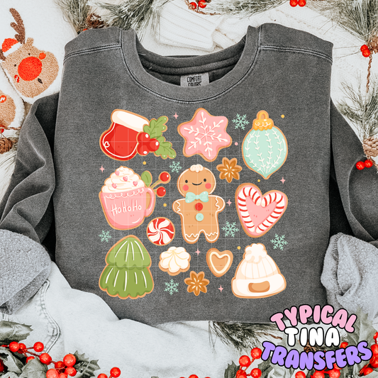 Christmas Kawaii Elements | DTF Transfer | POD