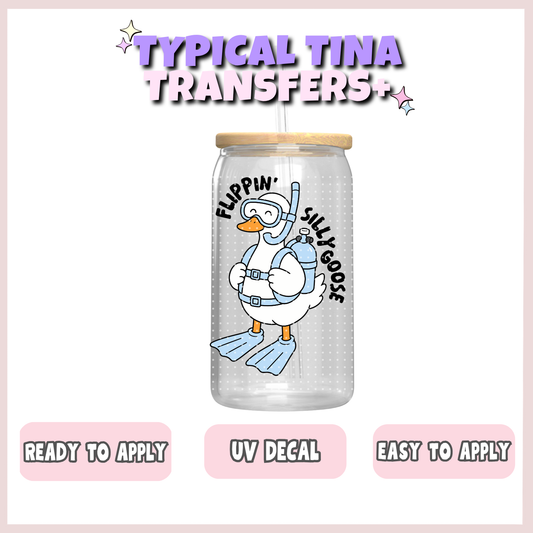 Goose - Flippin silly goose | UV decals | POD