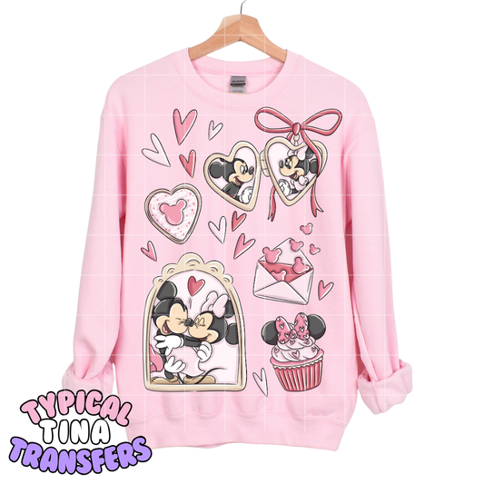 M&M Love Frame & Locket | DTF Transfers | POD