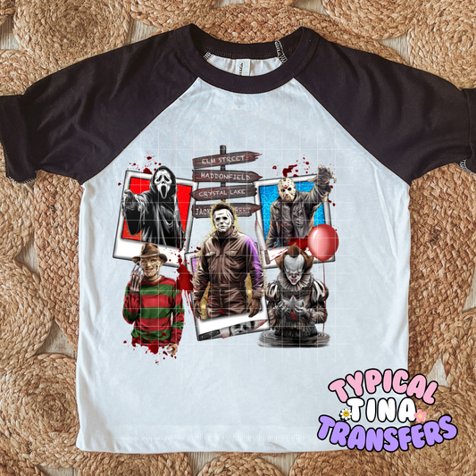 Polaroid Little Horror | DTF Screen Print | 12" Adult