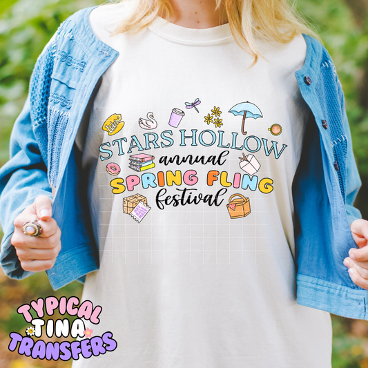 Annual Spring Fling | DTF Screen Print | 11" Adult