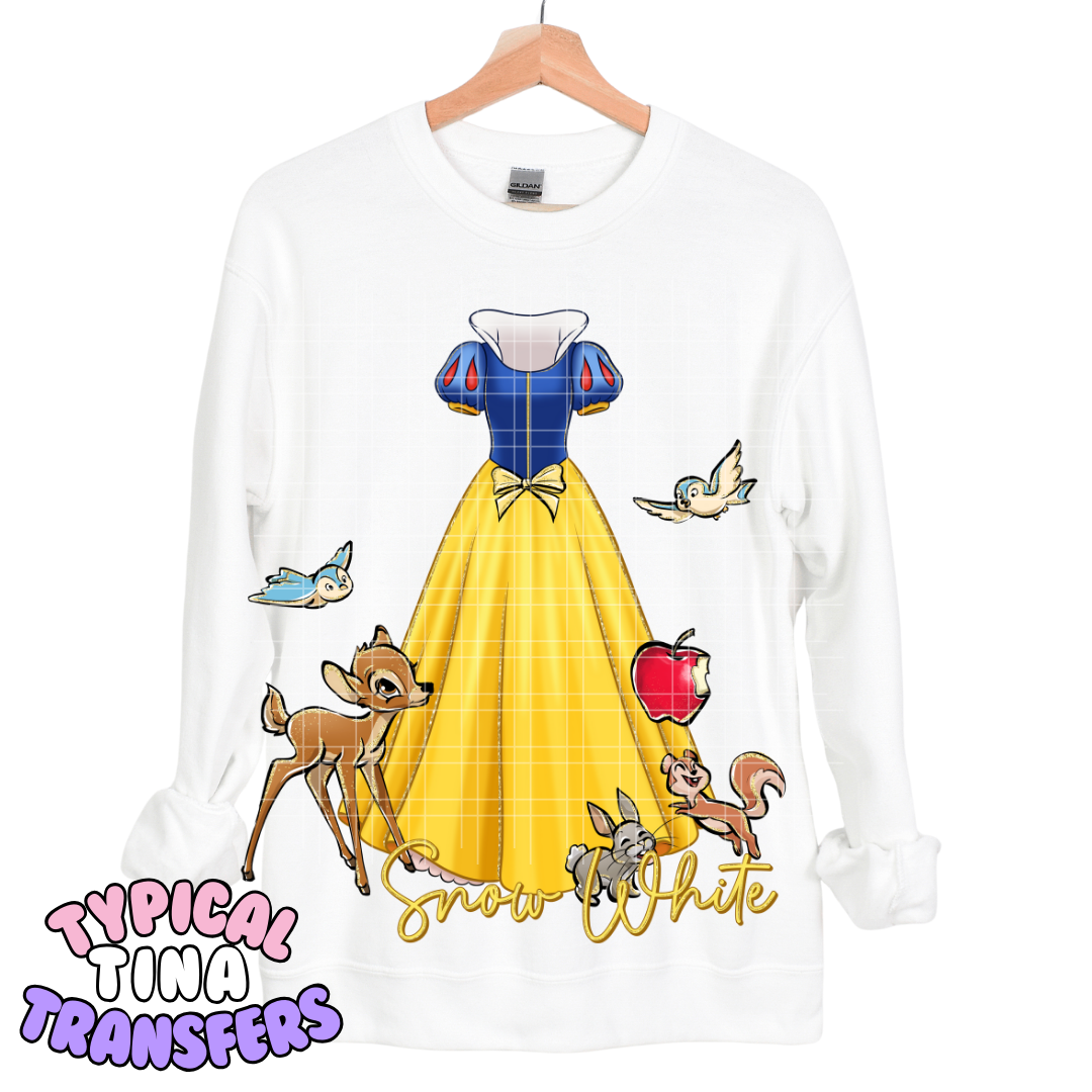 Princess Long Dresses | DTF Transfers | POD