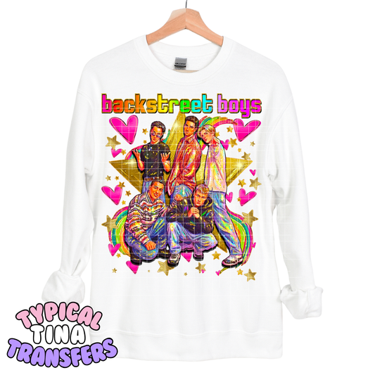 Back S Boys = Rainbow | DTF Transfers | POD