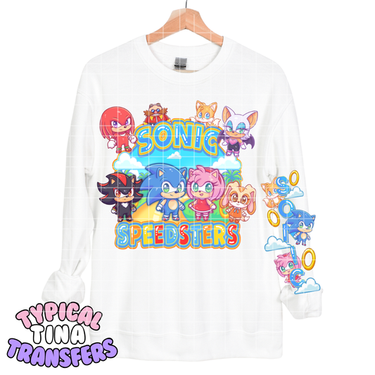 Chibi - Fast Hedgehog | DTF Transfers | POD