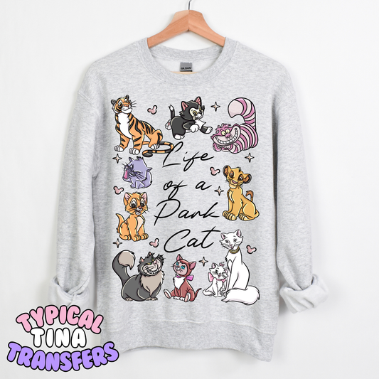 Life of a park cat | DTF Transfer | POD