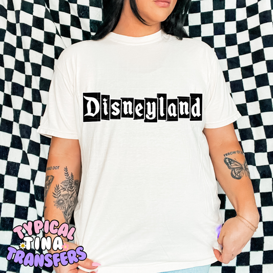 B&W Diz land Banner | DTF Transfer | POD