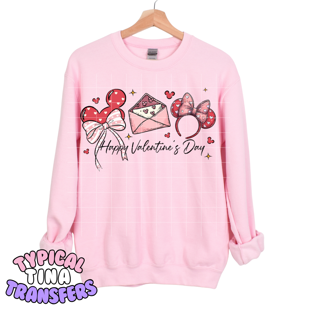 Vday Mouse ears | DTF Transfers | POD