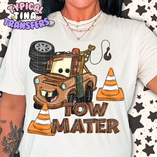 Tow truck Cones | DTF Transfer | 11" Adult