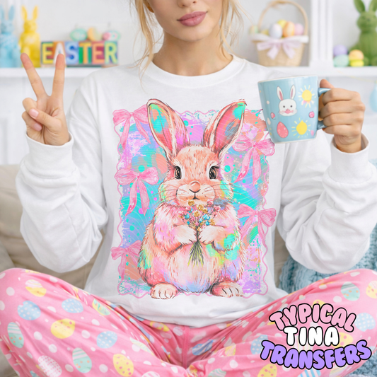 Watercolor easter bunny | DTF Transfers | POD